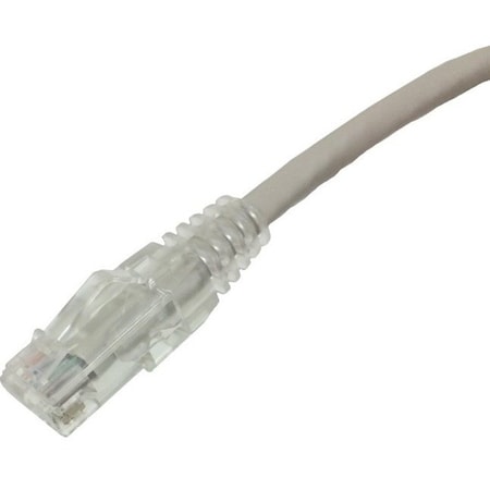 1Ft White Cat6A Booted Utp Patch Cable